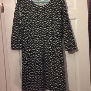 NWOT Black & White dress by Veronicam
